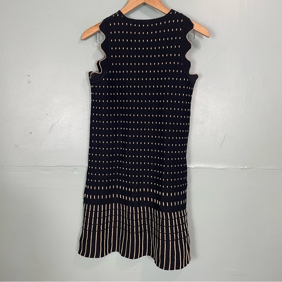 Ted Baker Flippy Metallic Relioa Jacquard Dress TB 2 US 6 Black Gold - Picture 7 of 9